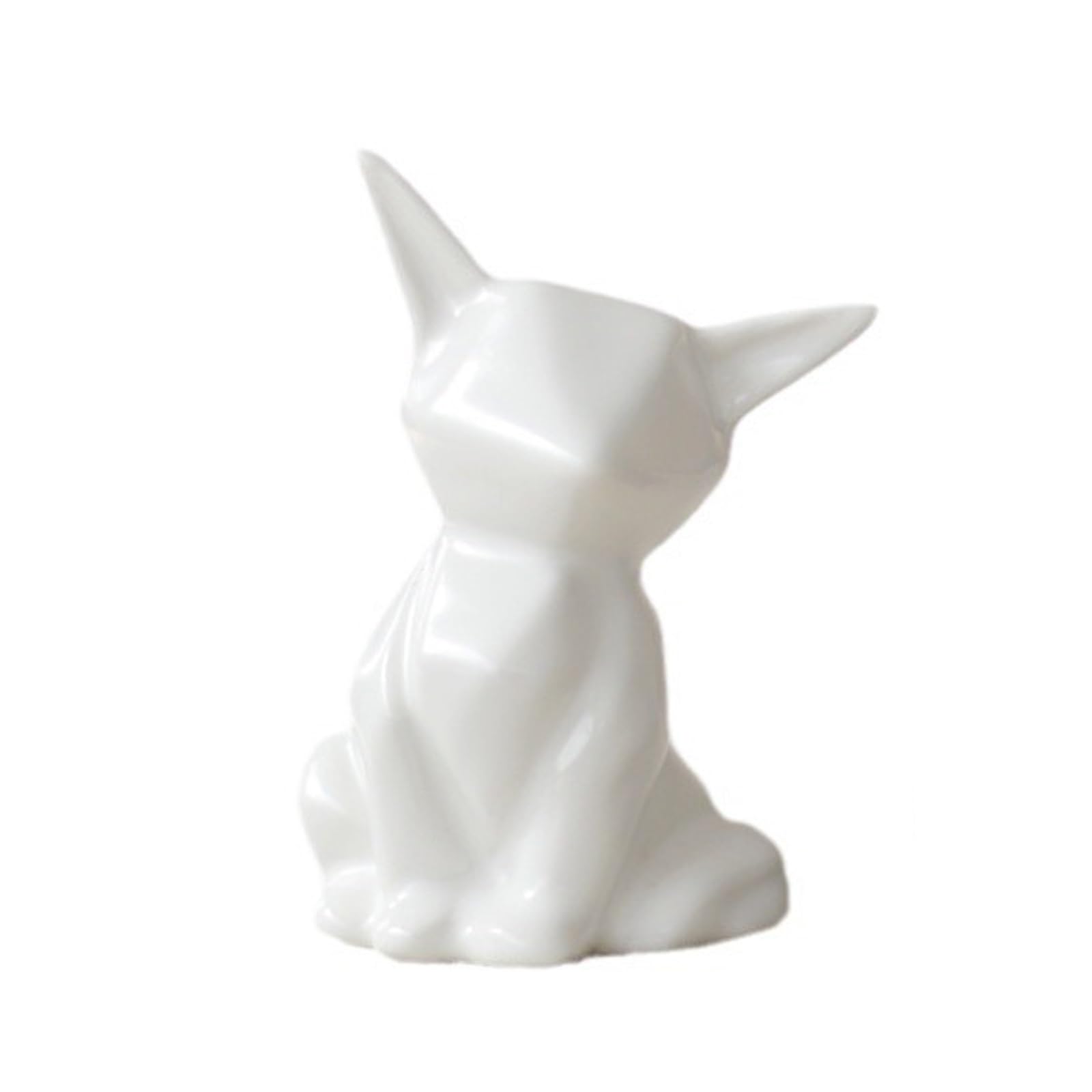 Amazon.com: Modern Geometric Fox Statue, Origami Irregular Ceramic